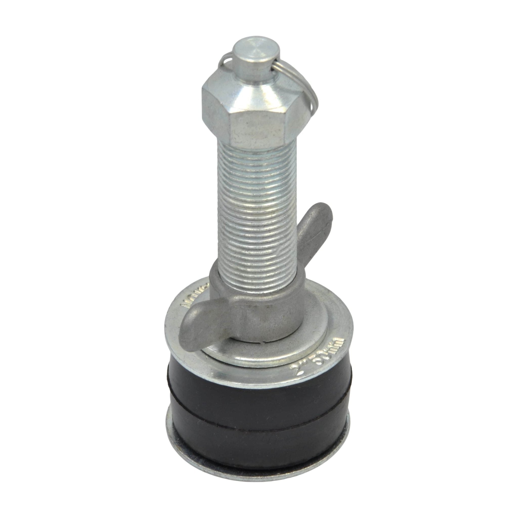 2" 50 mm Steel expanding plug with 1/2 bypass 50-63 mm Range - Twin Eagle Imports
