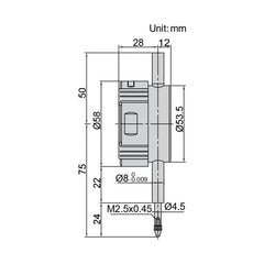 Insize Bore Gauge Digital Indicator 12.7mm/0.5" Range Series 2108-101F