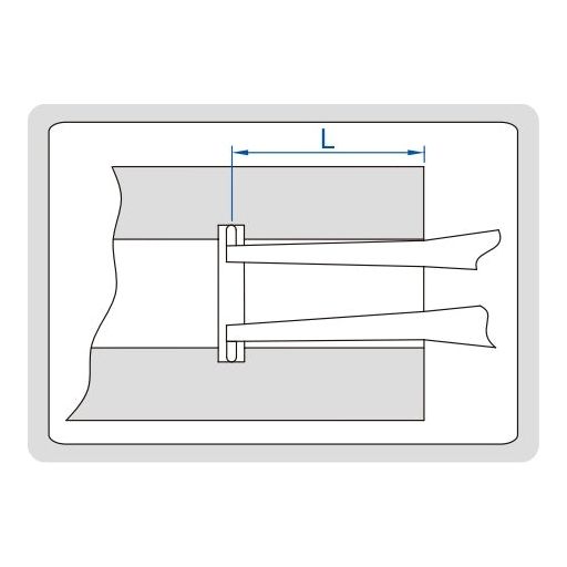 Insize Digital Internal Caliper Gauge 35-55mm/1.4-2.2" Range Series 2151-55