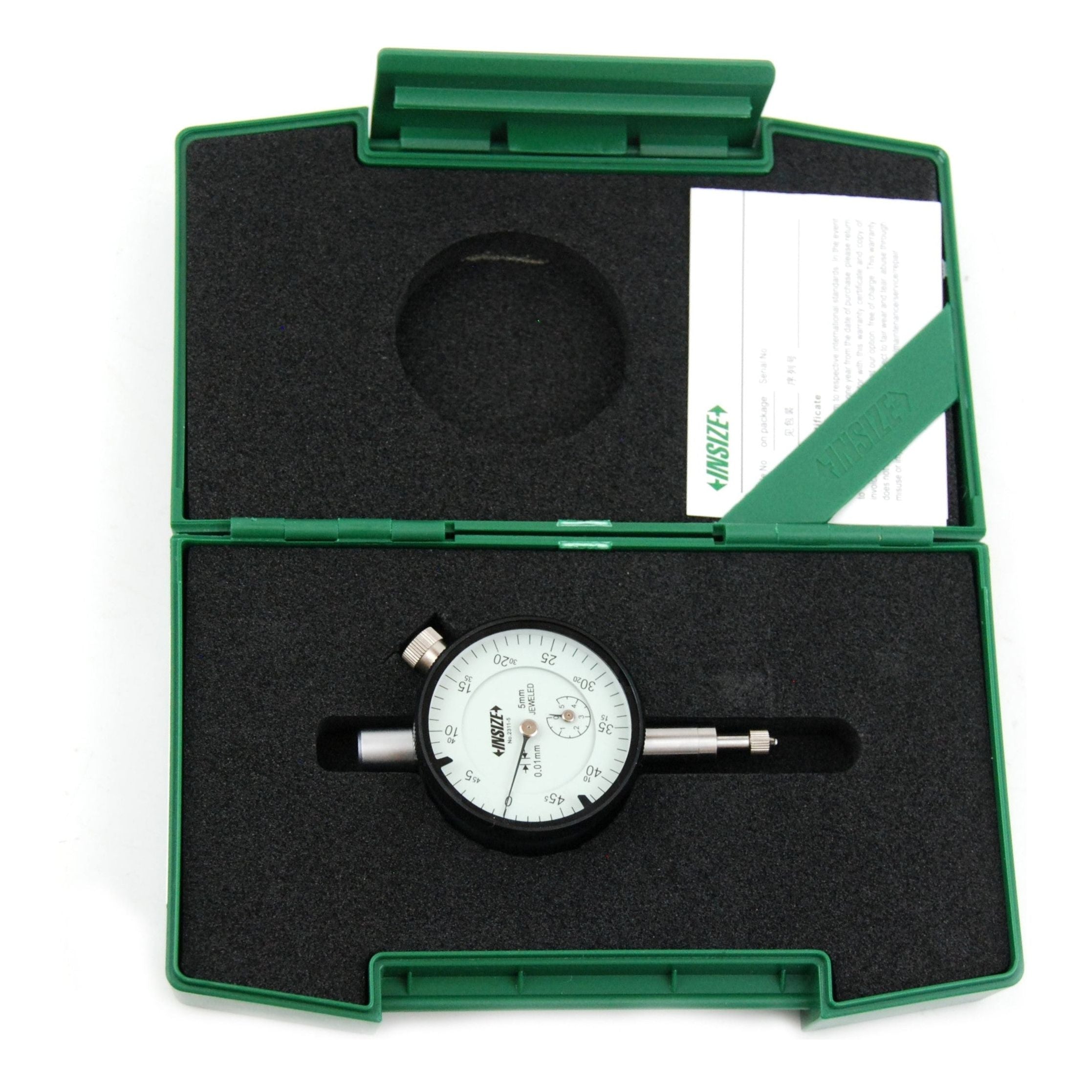 Insize Metric Compact Dial Indicator 5mm Range Series 2311-5F