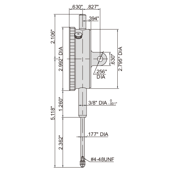 Insize Large Face Dial Indicator Range Series 2312-2