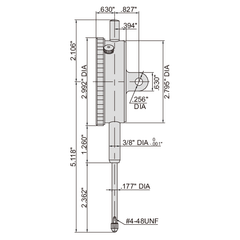 Insize Large Face Dial Indicator Range Series 2312-15