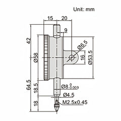 Insize One Revolution Dial Indicator 1mm Range Series 2316-1