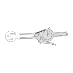 Insize Internal Dial Caliper Gauge 15-35mm Range Series 2321-AL35