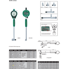 Insize Digital Bore Gauge 2-6" Range Series 2123-6A