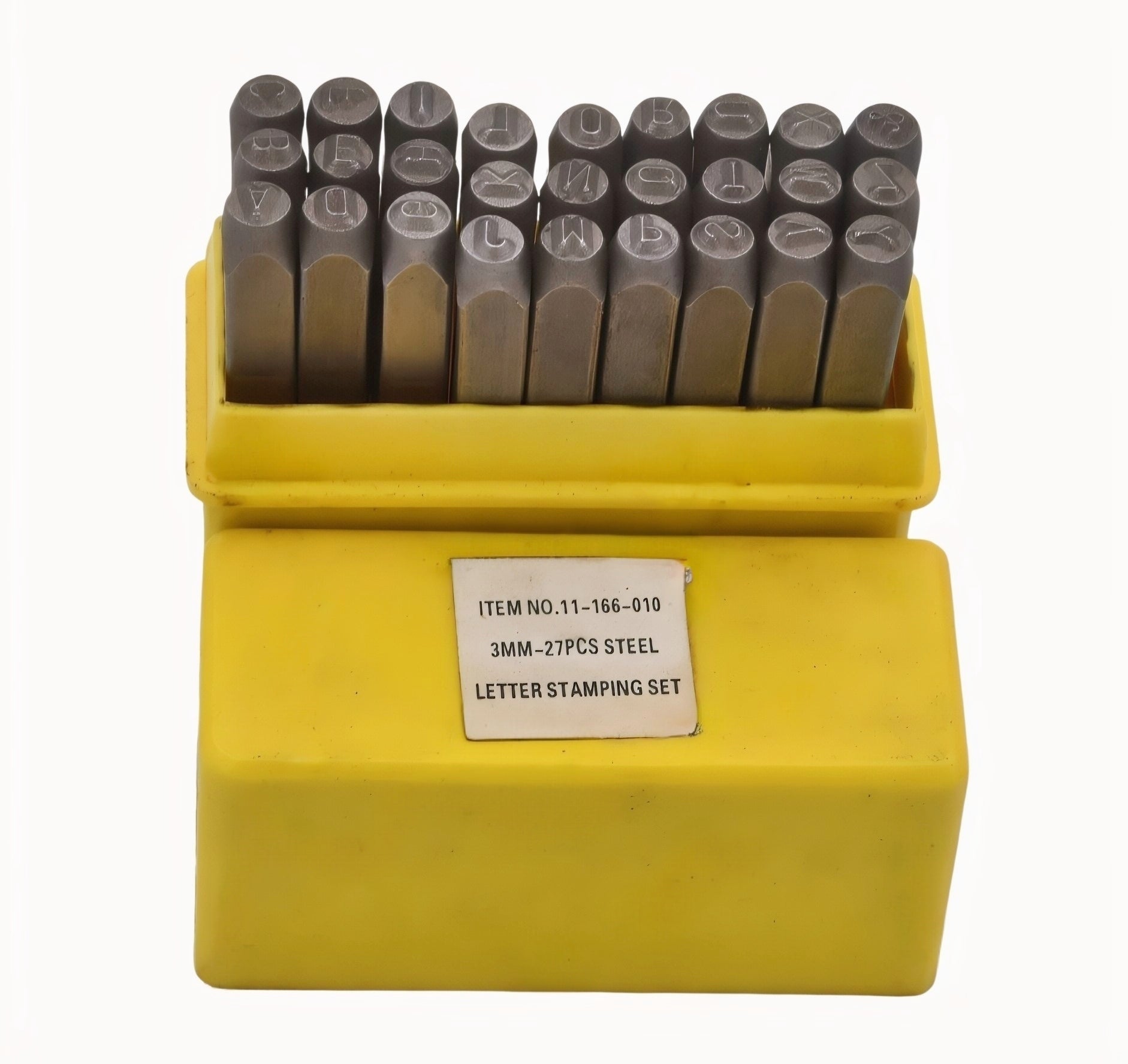 27-Piece 3mm Steel Letter Stamping Set - Twin Eagle Imports