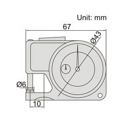 Insize Thickness Gauge 0-10mm x 0.01mm Range Series 2363-10