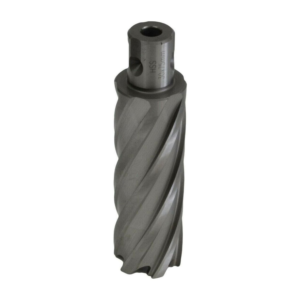 30 x 75 mm HSS Annular Broach Cutter Universal Weldon Shank Rotabroach Slugger - Twin Eagle Imports