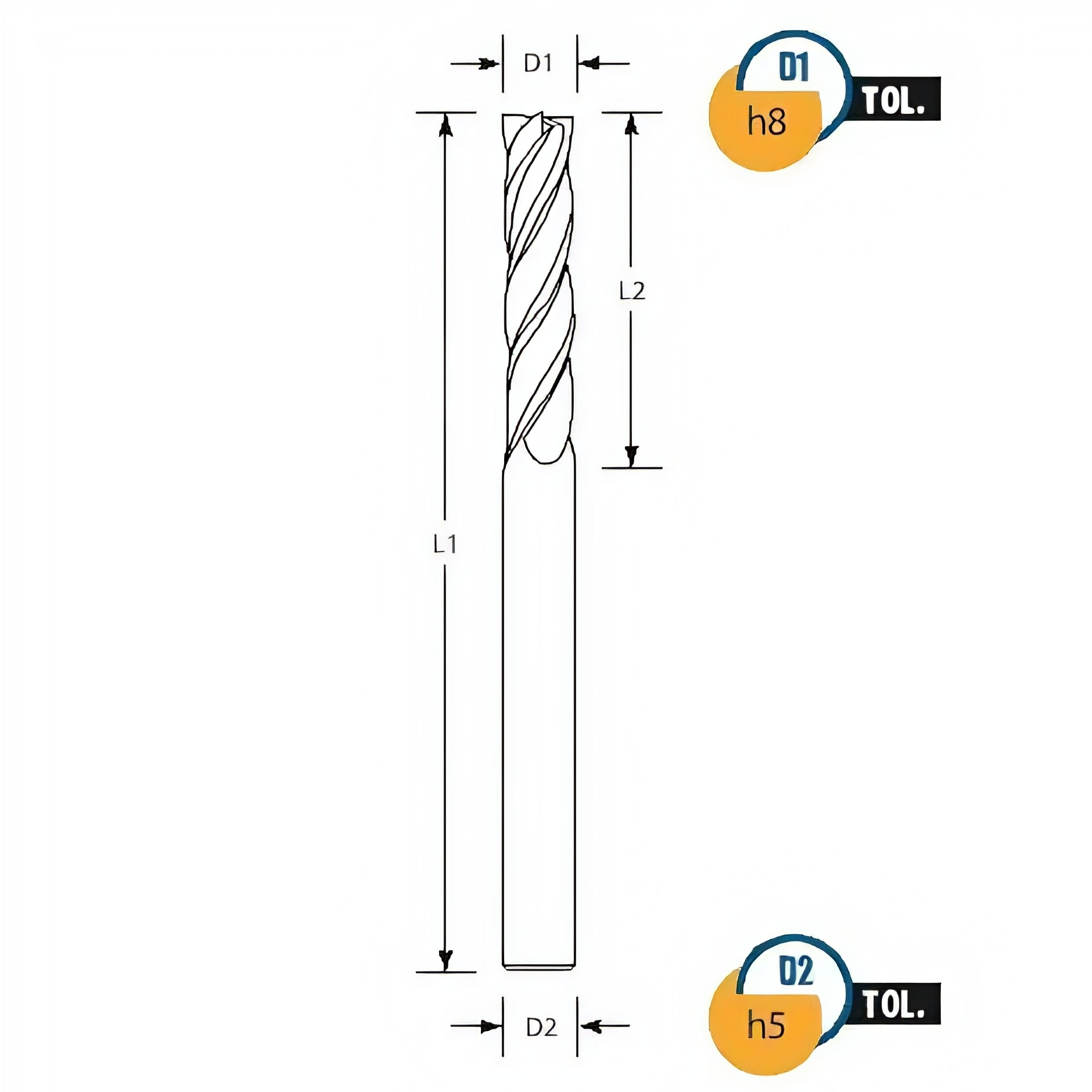 Best Carbide 1mm 4 Flute Uncoated Short Series End Mill – 3mm Shank