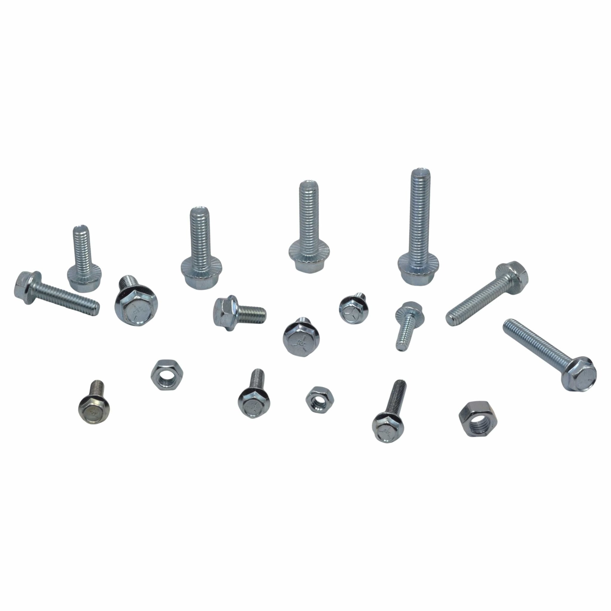 318 pc High Tensile Imperial Flange Nut and Bolt Grab Kit Assortment - Twin Eagle Imports