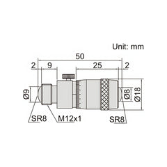 Insize Tubular Inside Micrometer 50-150mm Range Series 3222-150