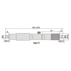 Insize Tubular Inside Micrometer 125-150mm Range Series 3229-150