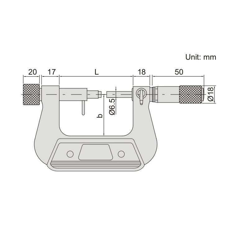 Insize Indicating Micrometer 25-50mm Range Series 3331-50A