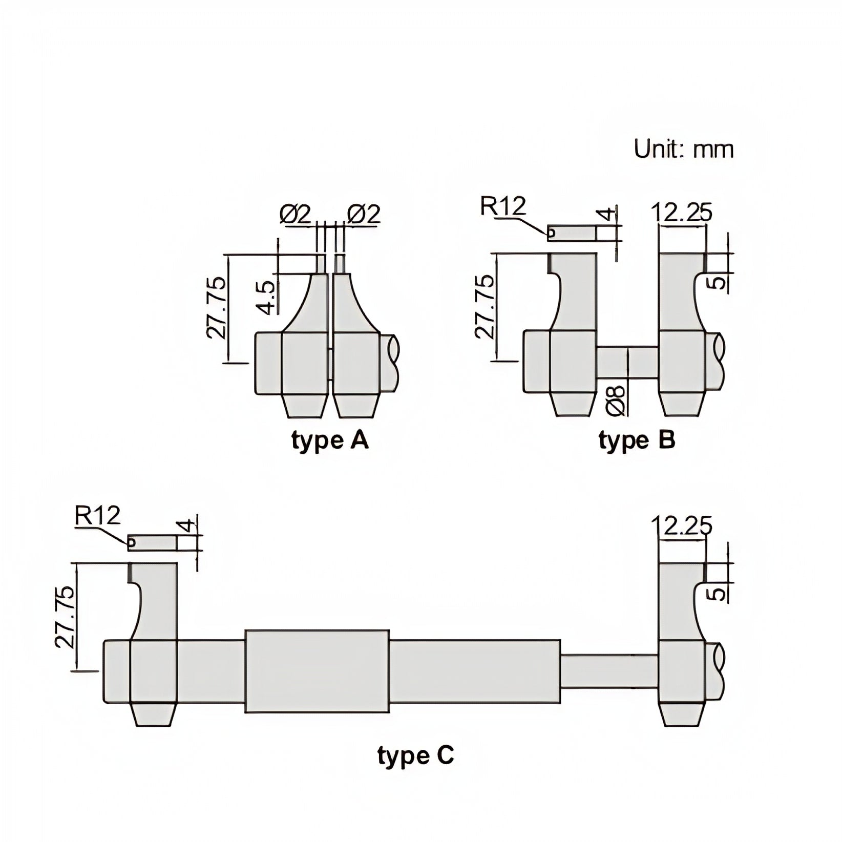 Insize Digital Inside Micrometer 25-50mm/1-2" Range Series 3520-50