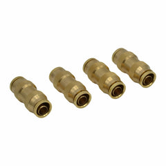 4 Piece 1/2 DOT Straight Brass Push in Hose Connect Grab Kit Assortment - Twin Eagle Imports