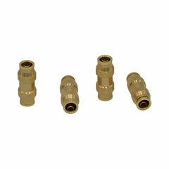 4 Piece 3/8 DOT Straight Brass Push in Hose Connect Grab Kit Assortment - Twin Eagle Imports