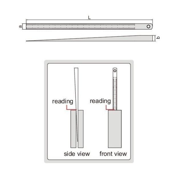 Insize Taper Gauge 0.5-10mm Range Series 4630-1