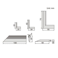 Insize Square Set Range Series 4702-1