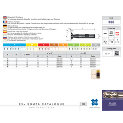 Somta Series 386 – 16 x 45 HSS-Co Dovetail Cutter