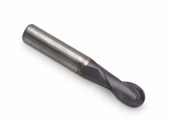 Fullerton 7/16" 2 Flute TiAlN Coated Carbide Ball Nose Endmill - 3215 Series