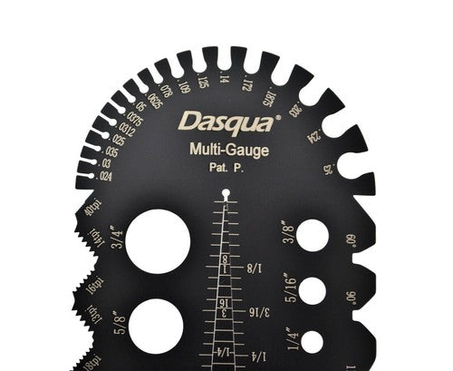 Dasqua Imperial Multi-Function Thread Pitch Gauge