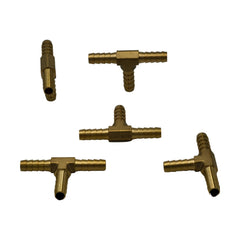 5pc 5/16" Three Way Hose Barb Tee H5/16