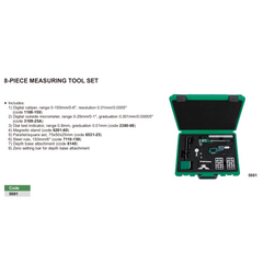 Insize 8-Piece Precision Measuring Tool Set Series 5081