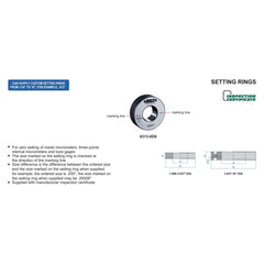 Insize Diameter Setting Ring Gauge 065" Series 6313-0D65