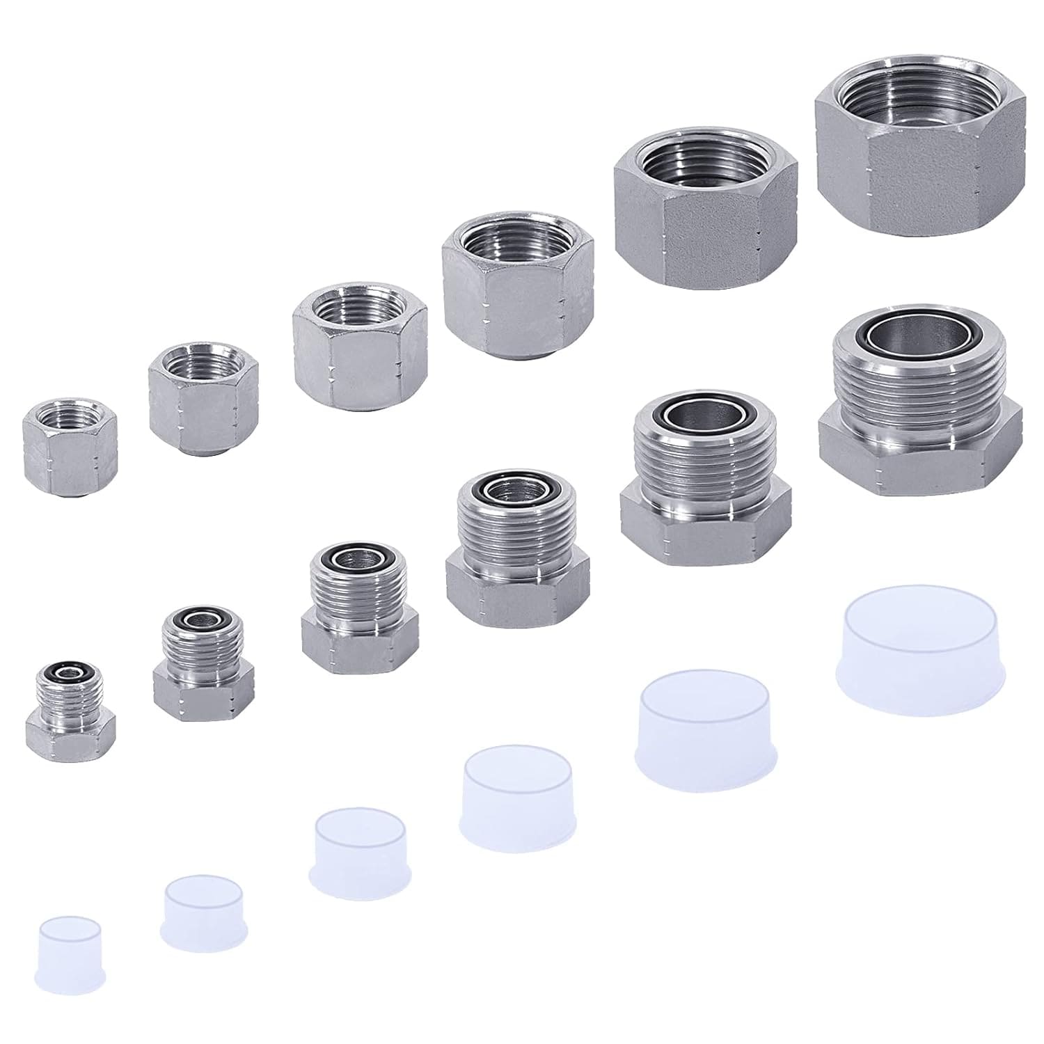 64Pcs ORFS O-Ring Face Seal Hydraulic Blanking Kit - Twin Eagle Imports