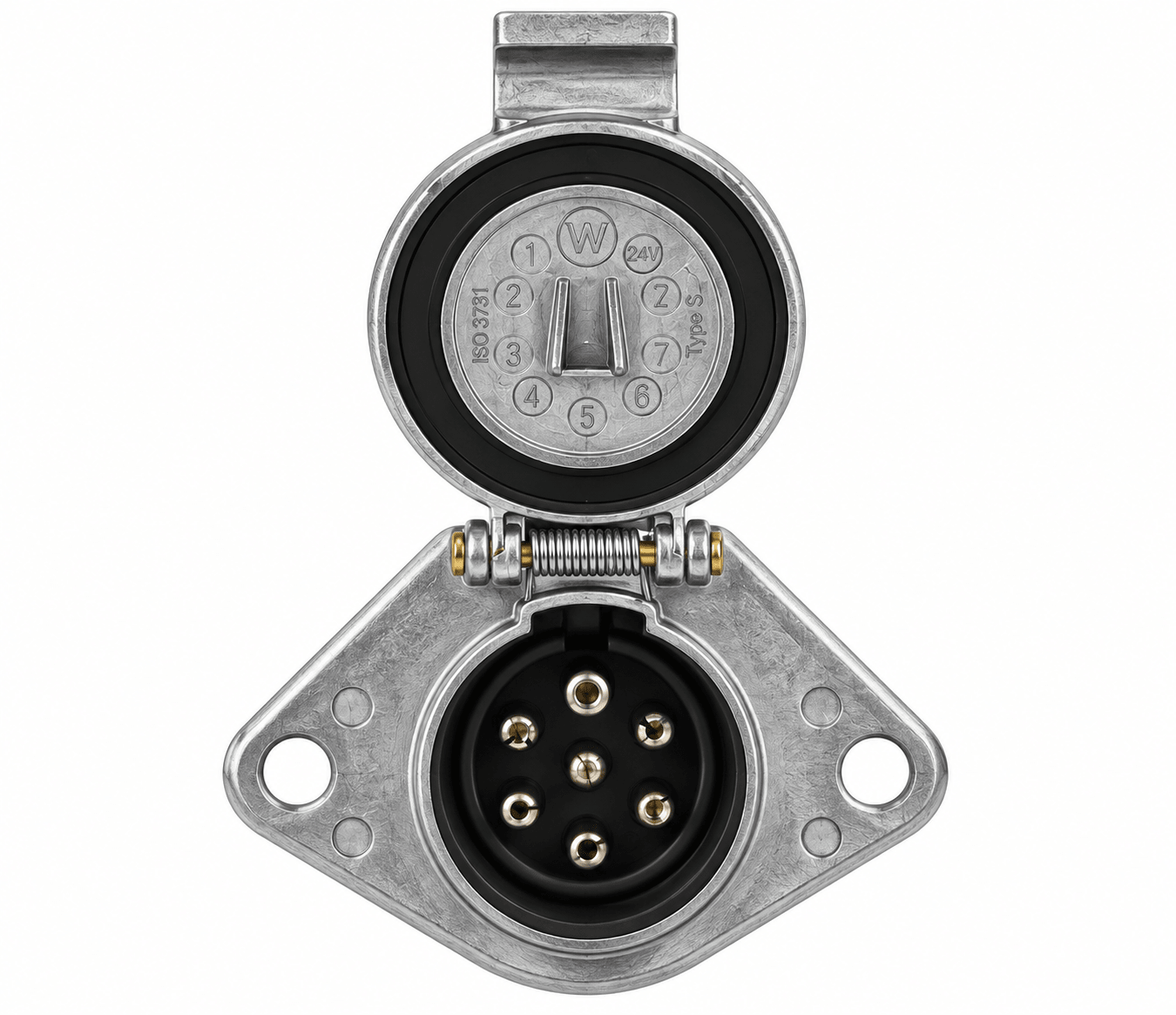 7 Pin Socket Zinc-Plated - Twin Eagle Imports