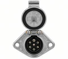 7 Pin Socket Zinc-Plated - Twin Eagle Imports