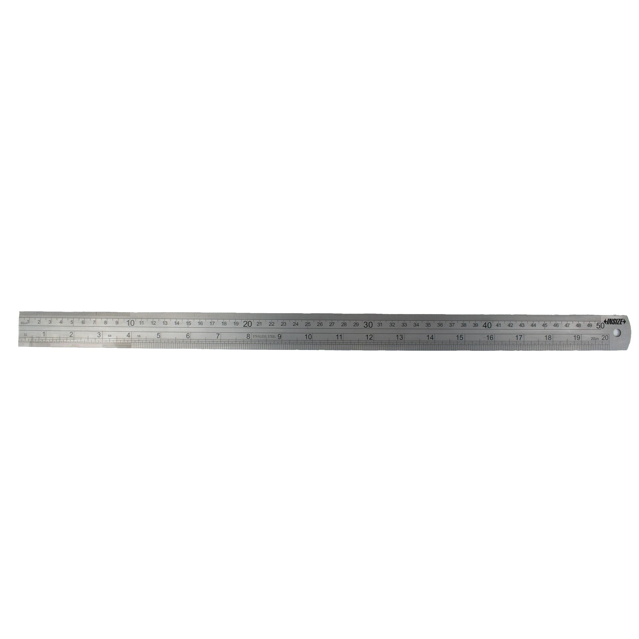 Insize Stainless Steel Ruler 500mm/20" Range Series 7110-500