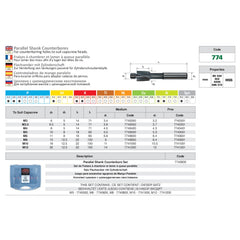 Somta Series 774 – HSS Parallel Shank Counterbores M10 x 11mm