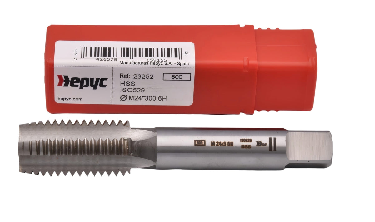 Hepyc 23252 - HSS Straight Flute Short Hand Tap (Intermediate) M24 x 3.0mm