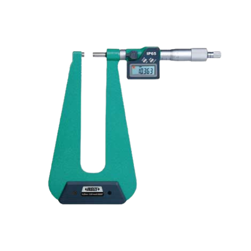 Insize Digital Sheet Metal Micrometer 0–25 mm / 0–1" Series 3539-253FA
