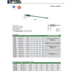 Insize Long Jaw Digital Caliper 0–800 mm / 0–32" Range (Jaw L 150 mm) Series 1106-802