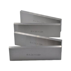 8 Pairs Parallel Steel Gauge Block Set Ground Steel 16 plates 120 mm Length