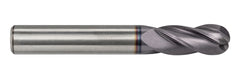 Fullerton 10.0mm 4 Flute TiAlN Coated Carbide Ball Nose Endmill - 3200 Series