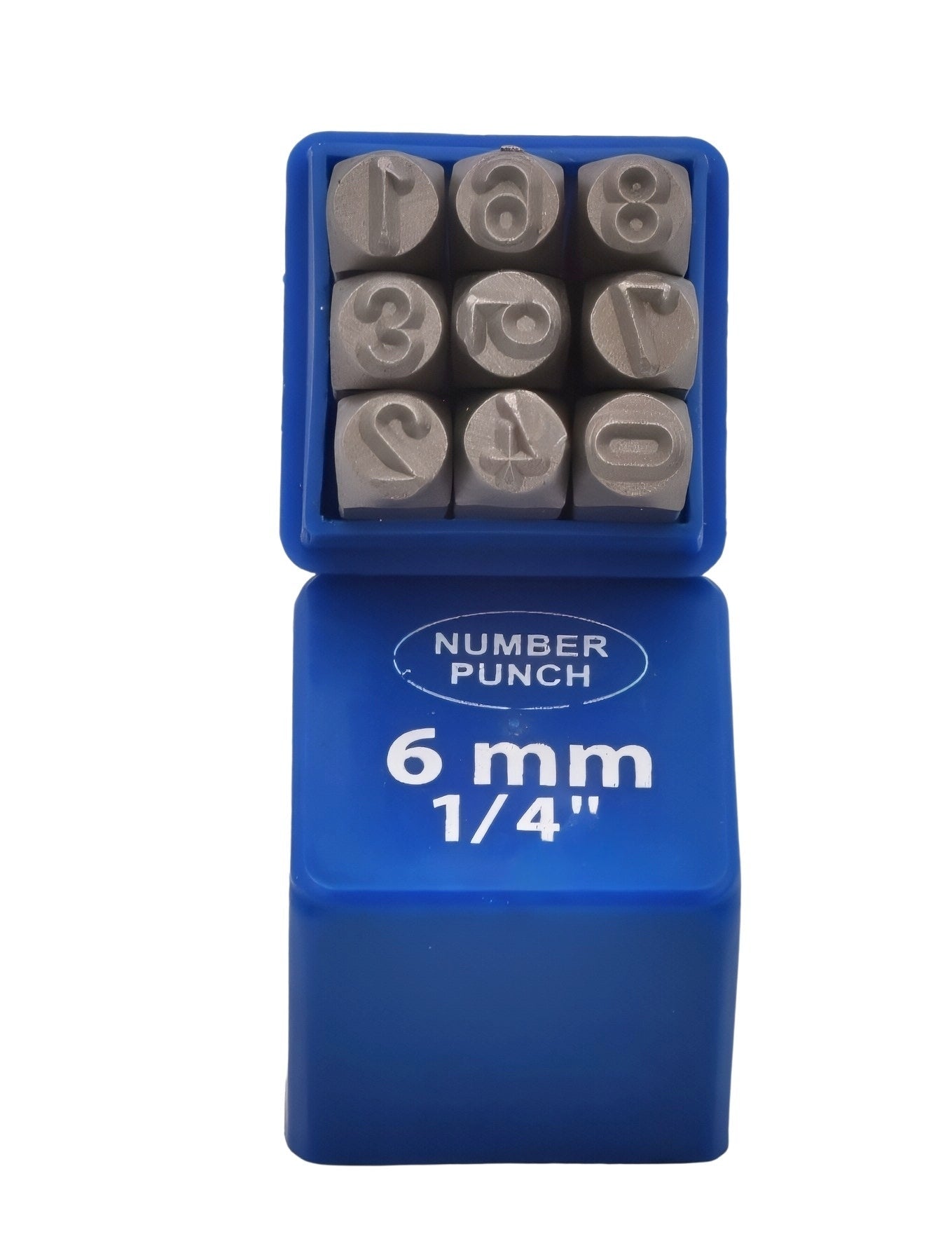 9-Piece 6mm (1/4") Steel Number Stamping Set - Twin Eagle Imports