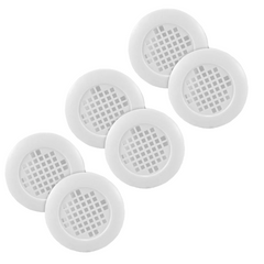 Haron 40CV Round White Cupboard Vent – 2 Pack – Vent Facing 40mm Round