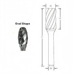 Best Carbide - SE3NF 3/8" Aluminium Cut Carbide Burr
