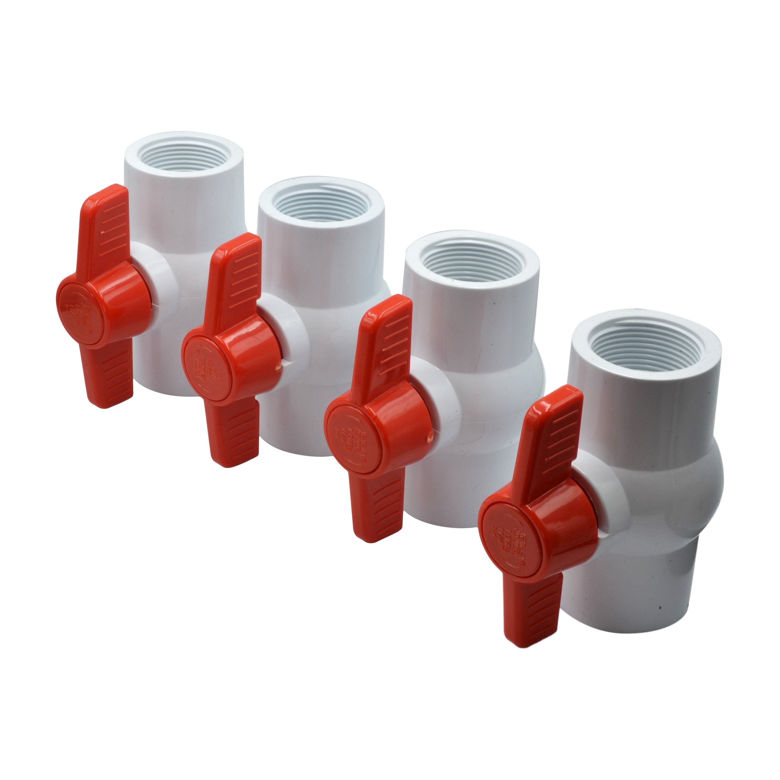 x4 PVC Pipe Female/Female 1 1/4" NPT Thread Ball Valve