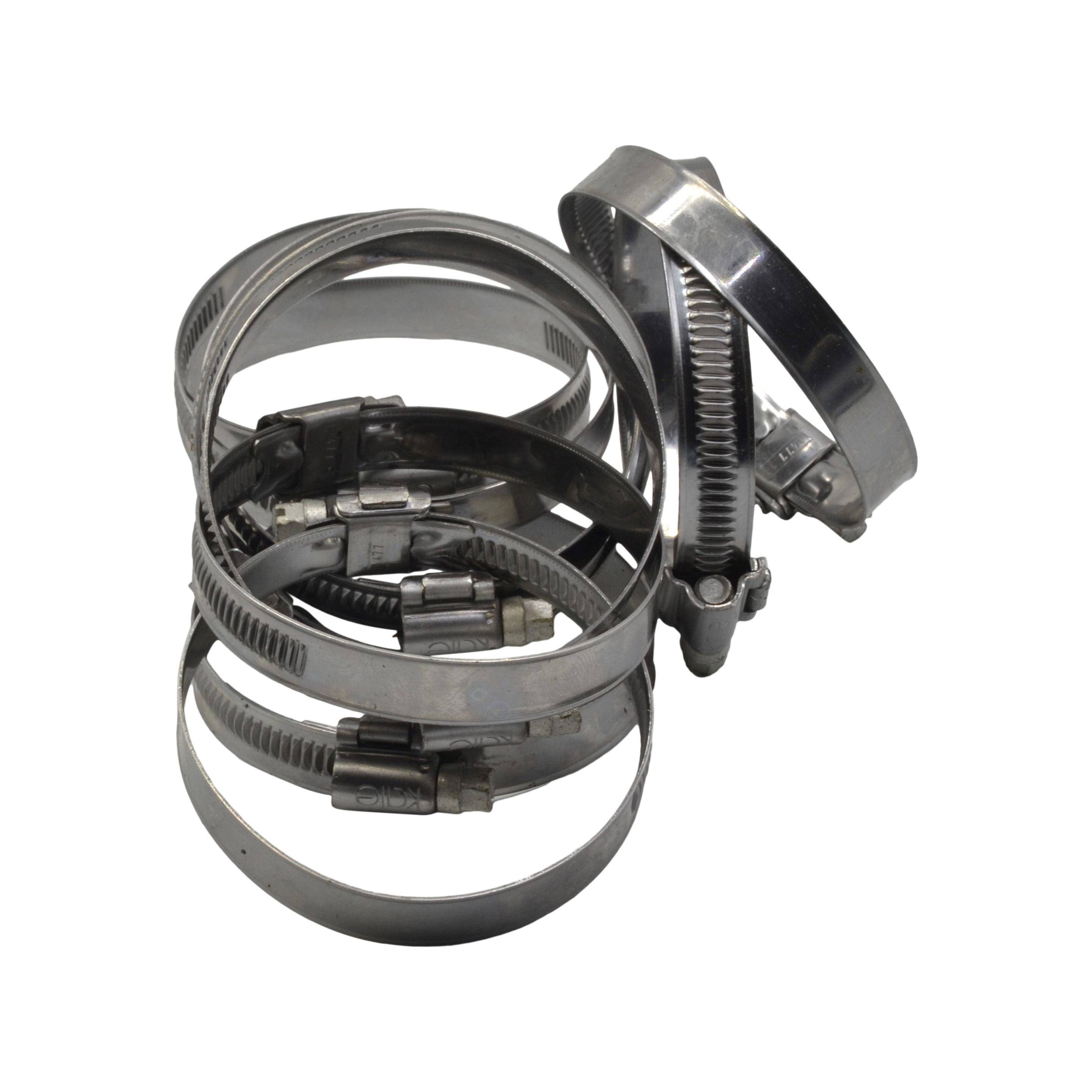 10 Piece Kale 304 Stainless Steel 50-70mm Worm Drive Hose Clamp