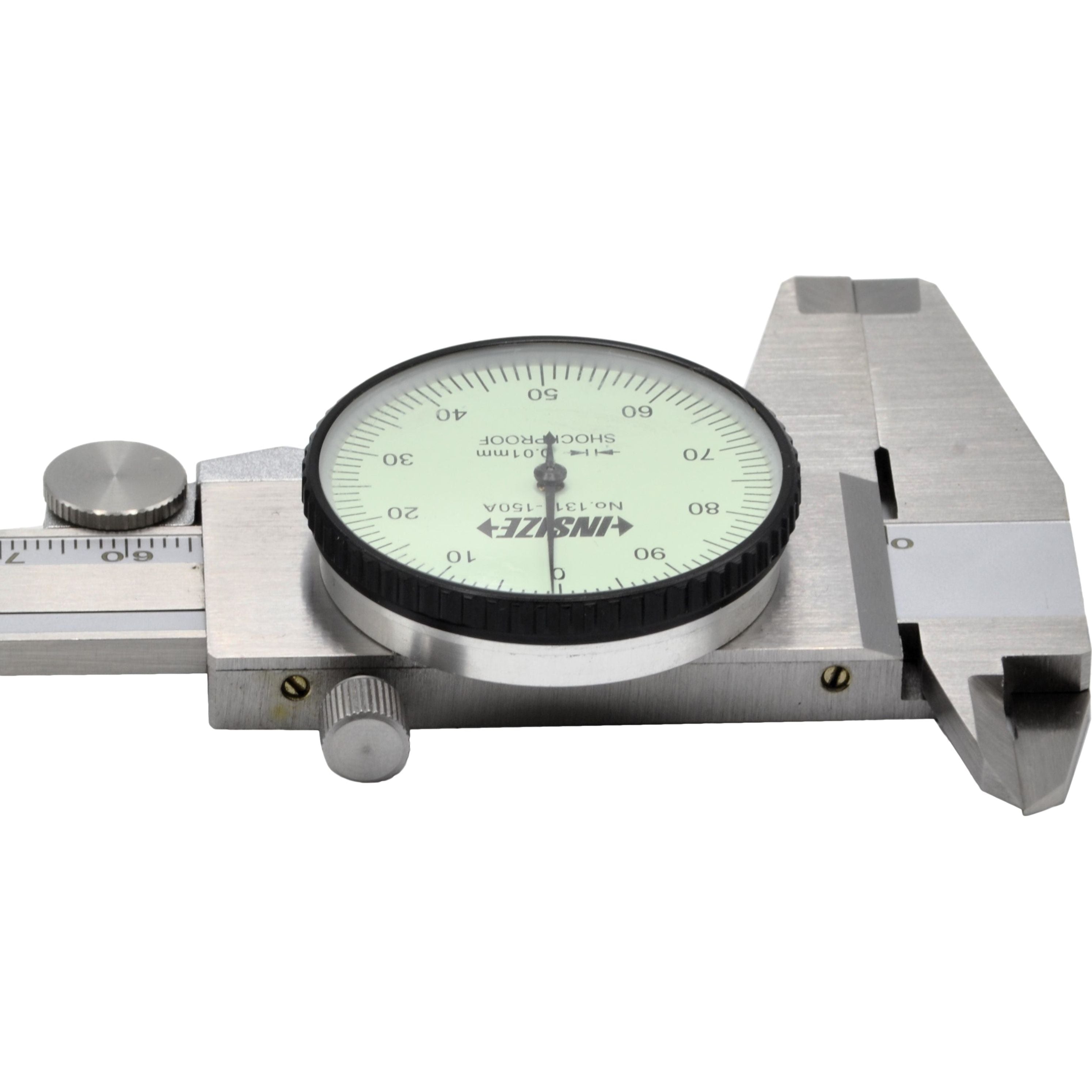 INSIZE Metric Dial Caliper  0-200mm Range Series 1311-200A