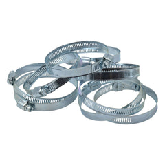 10 Piece Zinc Coated Steel 65-89mm Worm Drive Hose Clamp