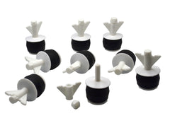 9x Nylon Mechanical Pipe Test plug bung with 10mm bypass 36mm to 45mm 