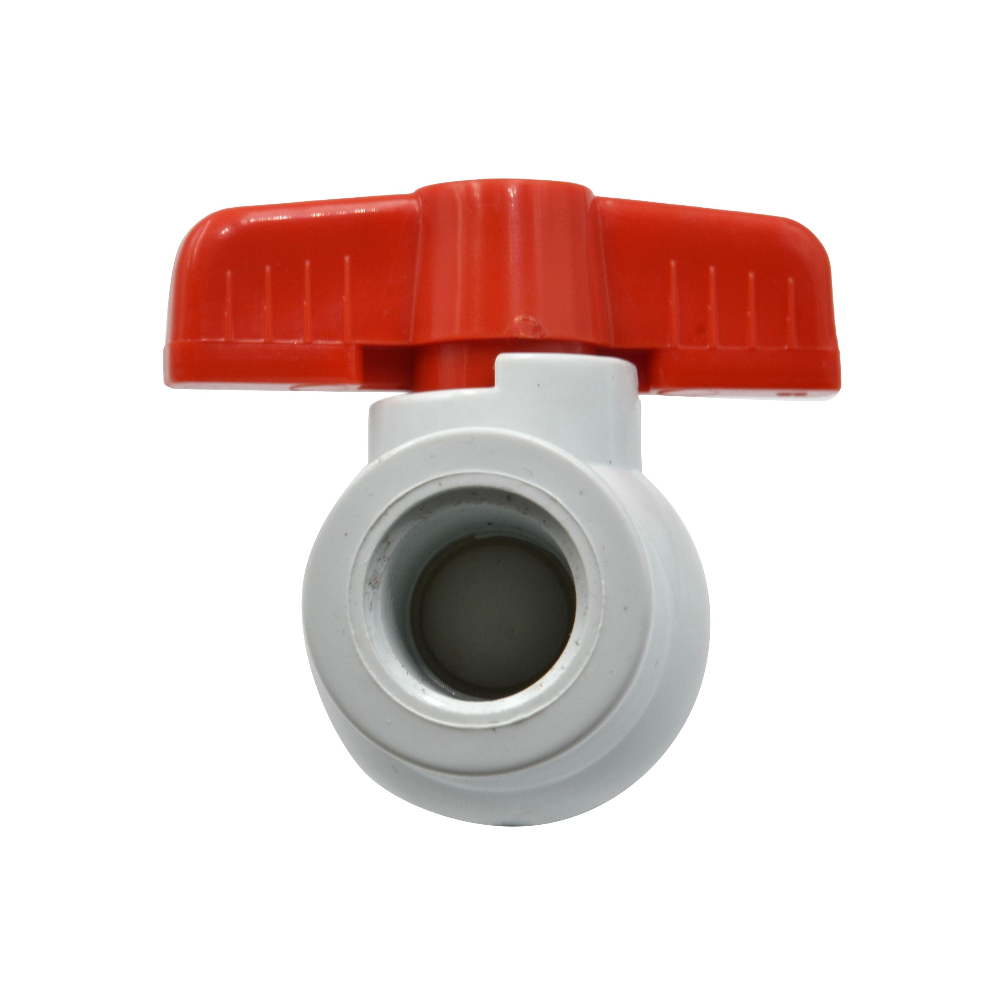 1pcs PVC Pipe Female/Female 1/2BSP Thread Ball Valve