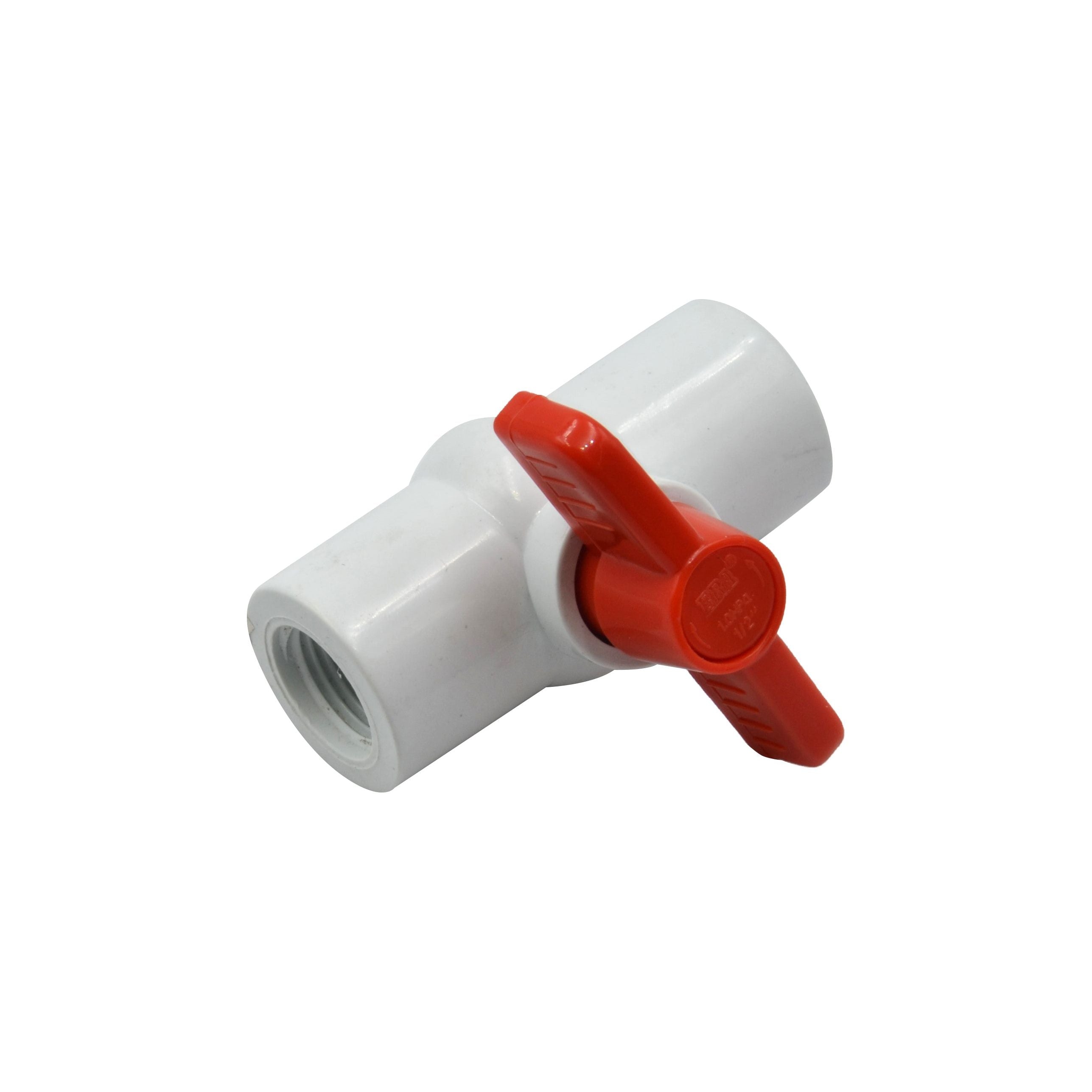 1pcs PVC Pipe Female/Female 1/2BSP Thread Ball Valve