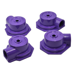 4× Reclaimed / Recycled Water Purple Metal Dome Sprinklers for lawn, irrigation