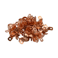 25 Pack Heavy Pattern 20mm 3/4 Copper Saddle